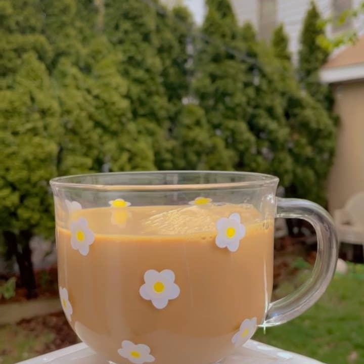 Pink pretty designs - Wholesale Coffee Mug - Daisy oversized mug3