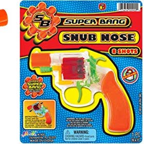 Shop The King - Wholesale Classic Toy - Kids - JA-RU Cap Gun 8shot Ring Snub Nose 1 Per Card0