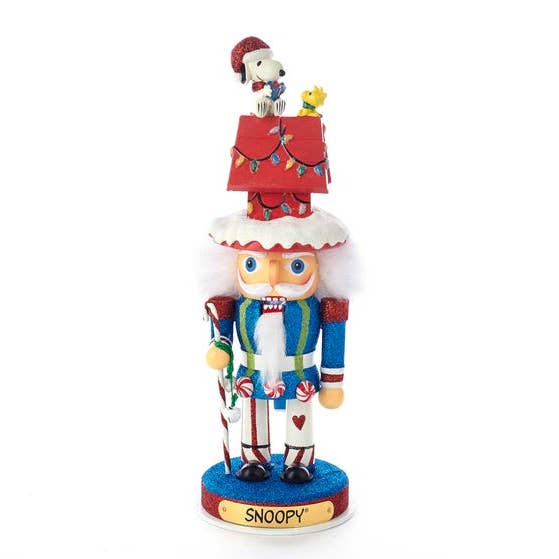12"HOLLYWOOD NUTCRACKER+SNOOPY DOG HSE for wholesale by Kurt S. Adler, Inc.