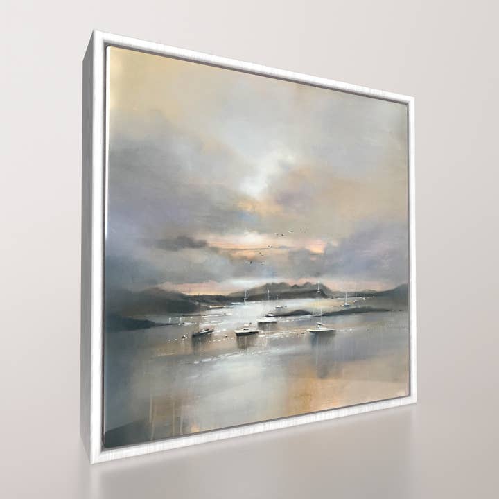 'Glenuig' - Stampa d'Arte su Piastrella in Ceramica con Cornice per la vendita all'ingrosso da parte di Emma S Davis Artist