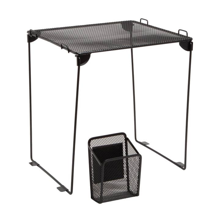 U Brands Midnight Mesh Shelf + Locker Cup Black for wholesale by U Brands