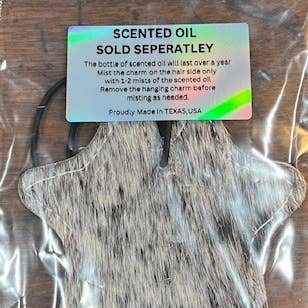 reSCENTit ~ Red Dirt Leather - Wholesale Car Freshener - Unisex - 2P-HAIR ON HIDE reSCENTable CHARMS 13