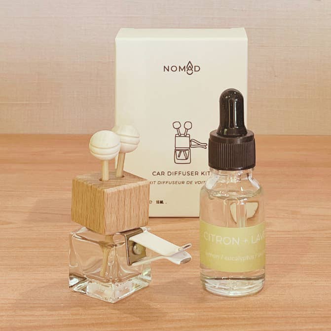 Kit Diffusore per Auto Clip-On - Citronella + Lavanda per la vendita all'ingrosso da parte di Nomad Wax Co.