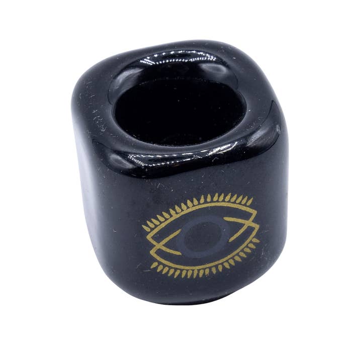 Enchanted Soul - Wholesale Candle Holder - Evil Eye Ceramic Chime Candle Holder2