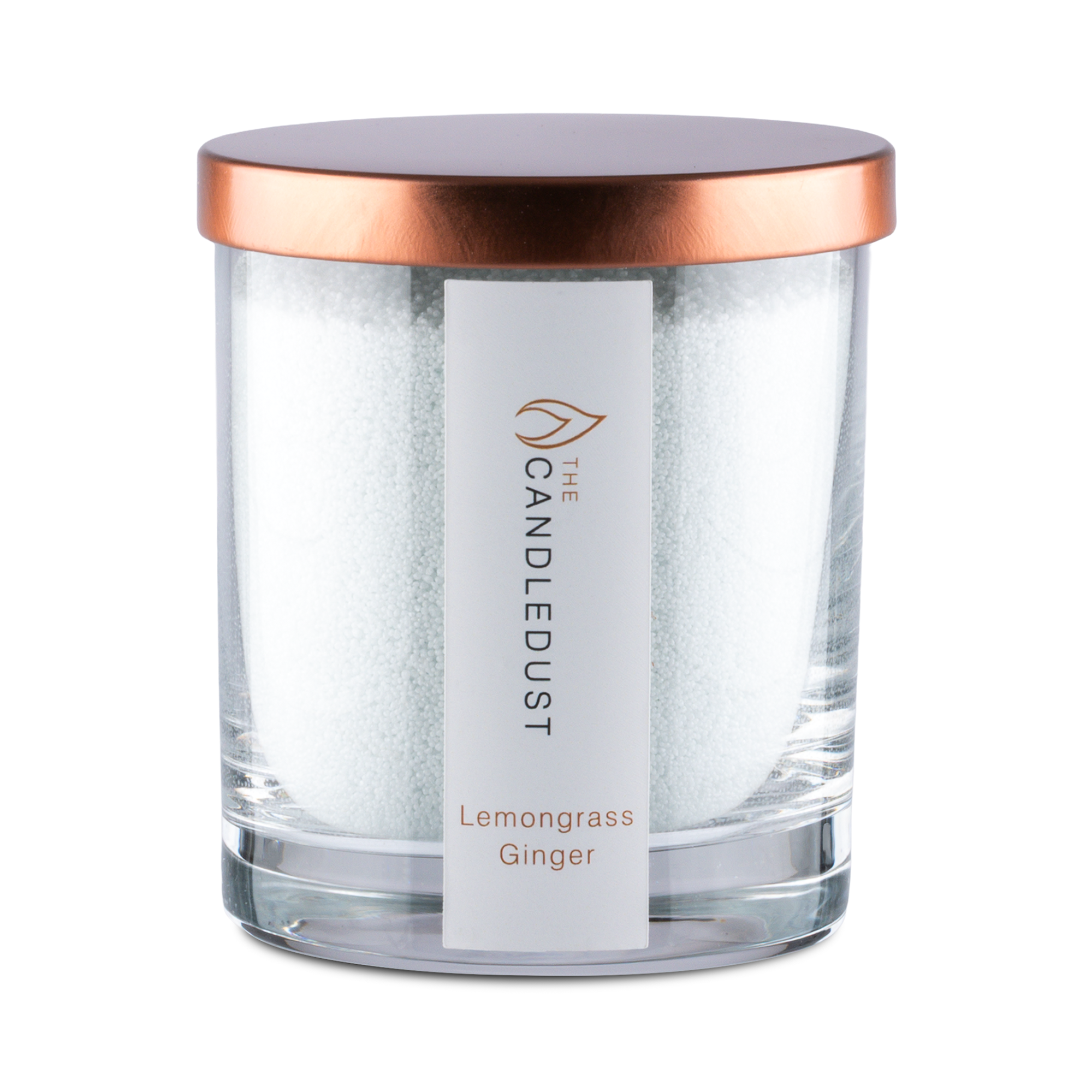 The Candledust - Wholesale Jar/Filled Candle - Lemongrass Ginger Scented Candle Sand 160g0