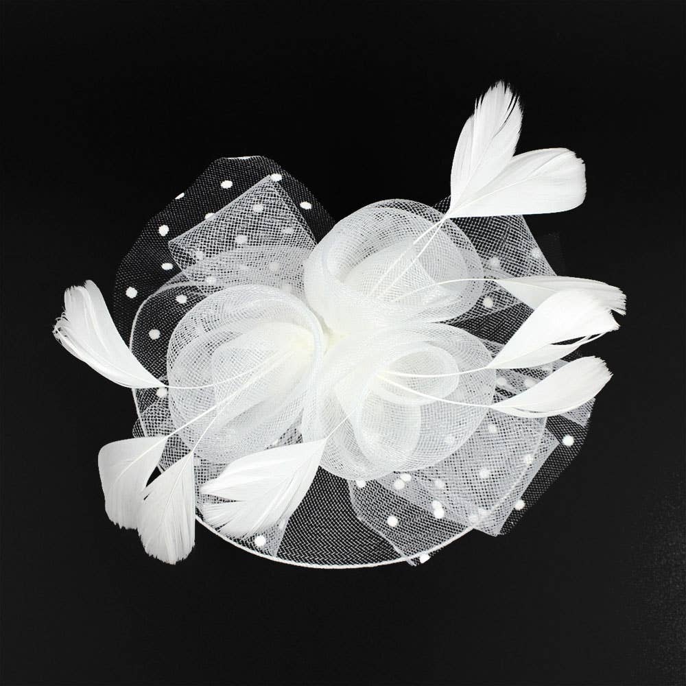 Sensibling Corp. - Wholesale Fascinator hat – Women's - Feather Mesh Flower Fascinator / Headband6