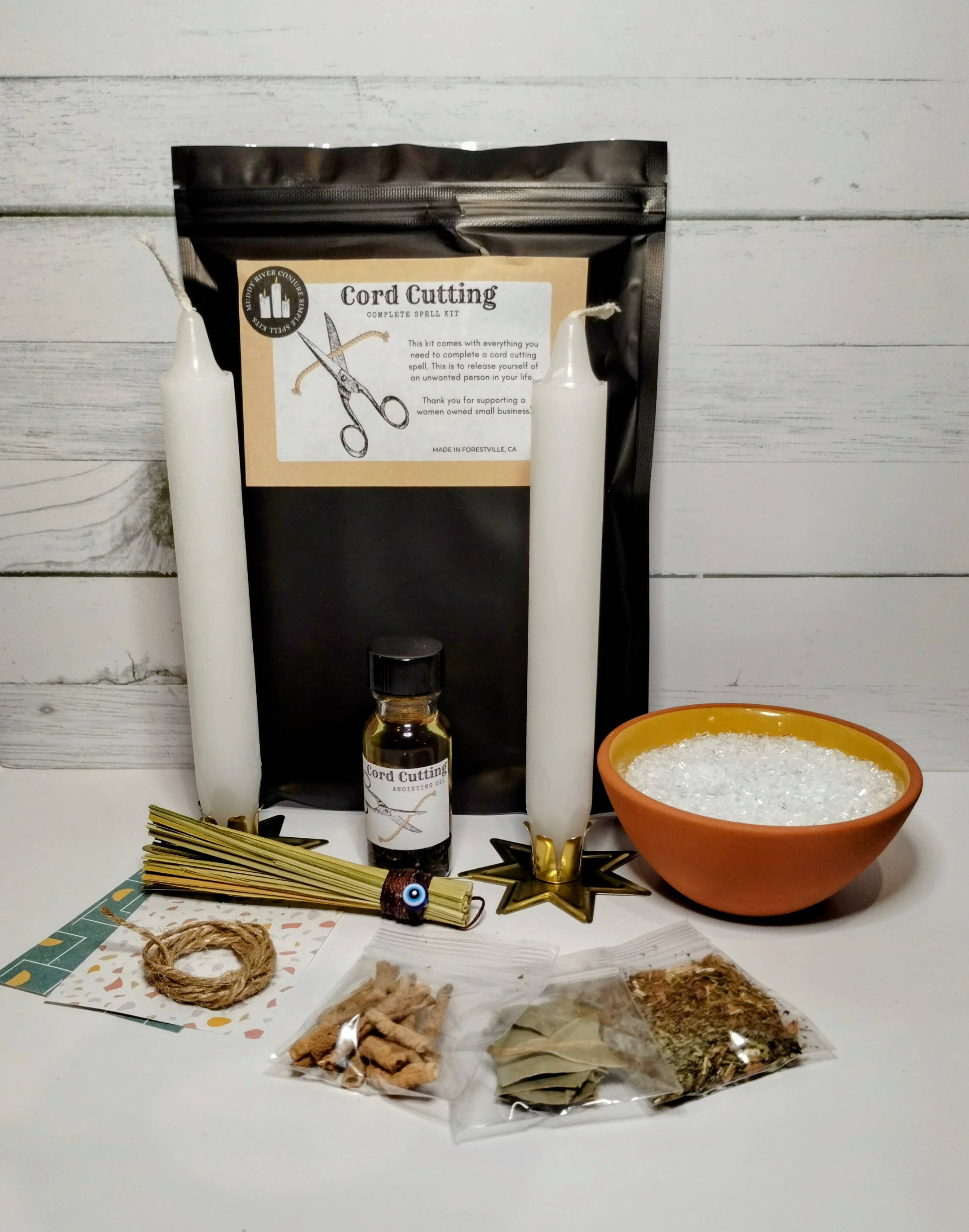 Wholesale Cord Cutting Spell Kit, Complete Ritual Kit for Cutting Ties for  your store - Faire