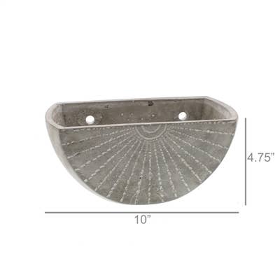 HomArt - Venta al por mayor Jardinera de pared - Maceta de pared de cemento Rae - Lrg3