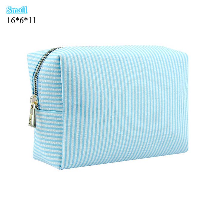 VividLux - Wholesale Makeup/Cosmetic Bag - Striped cosmetic bag2