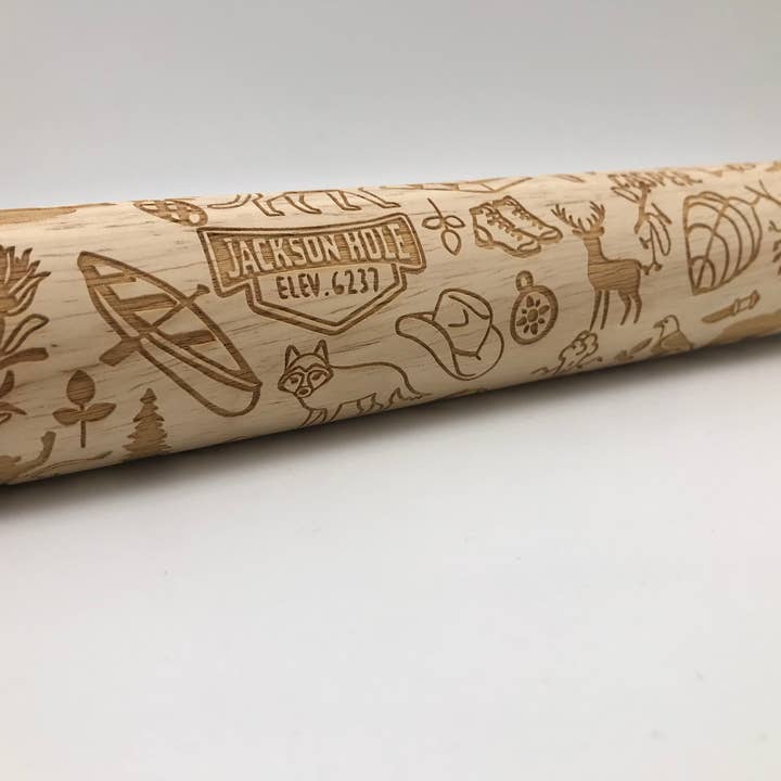 Sweet Rolling Pins - Wholesale Rolling pin - Wyoming State Embossed Rolling Pin3