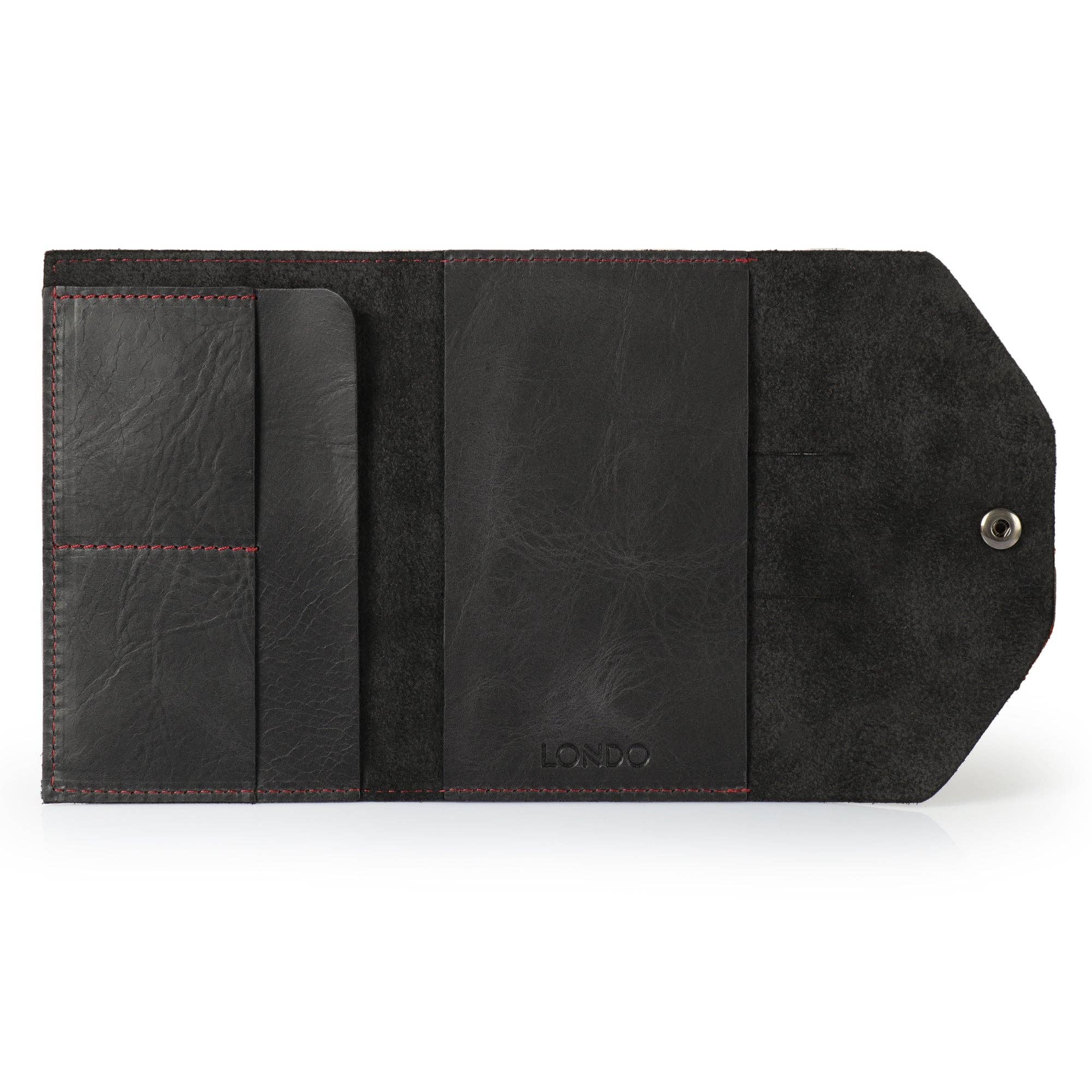 Londo - Wholesale Journal Cover - Londo Personalized Top Grain Leather Portfolio with Notepad (Snap Closure & Lock)14