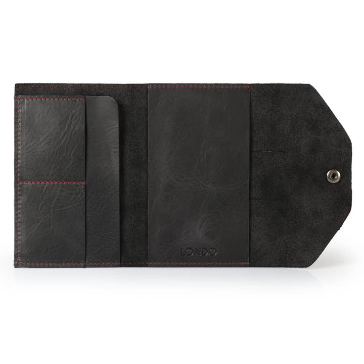 Londo - Wholesale Journal Cover - Londo Personalized Top Grain Leather Portfolio with Notepad (Snap Closure & Lock)14