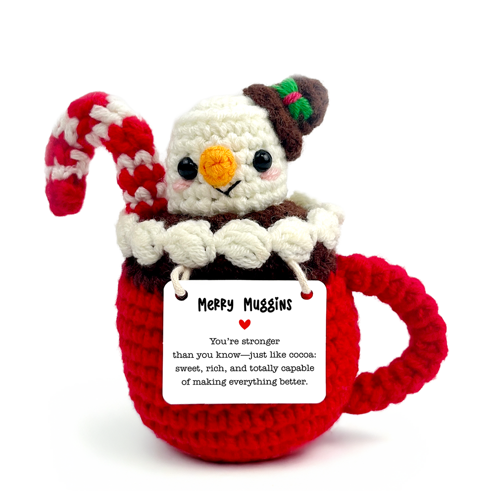 OrnamentallyYou - Wholesale Stuffed/Plush Toy - Kids & Baby - Positivity Hot Cocoa Marshmallow Crochet Support Doll2