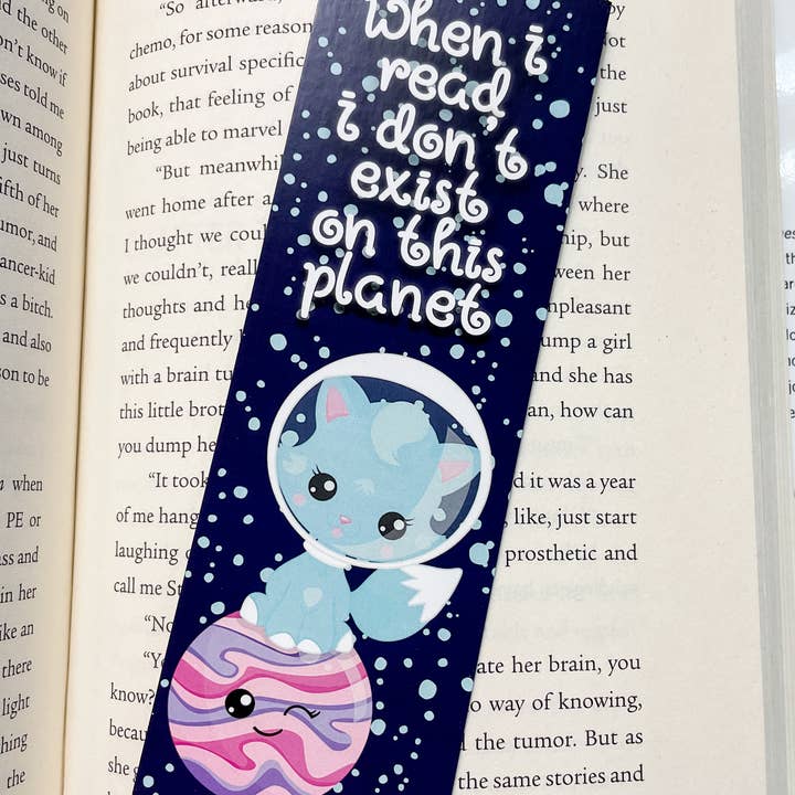 When I Read, I don't exist on this planet Space kitties book for wholesale by Erin Decker Creative