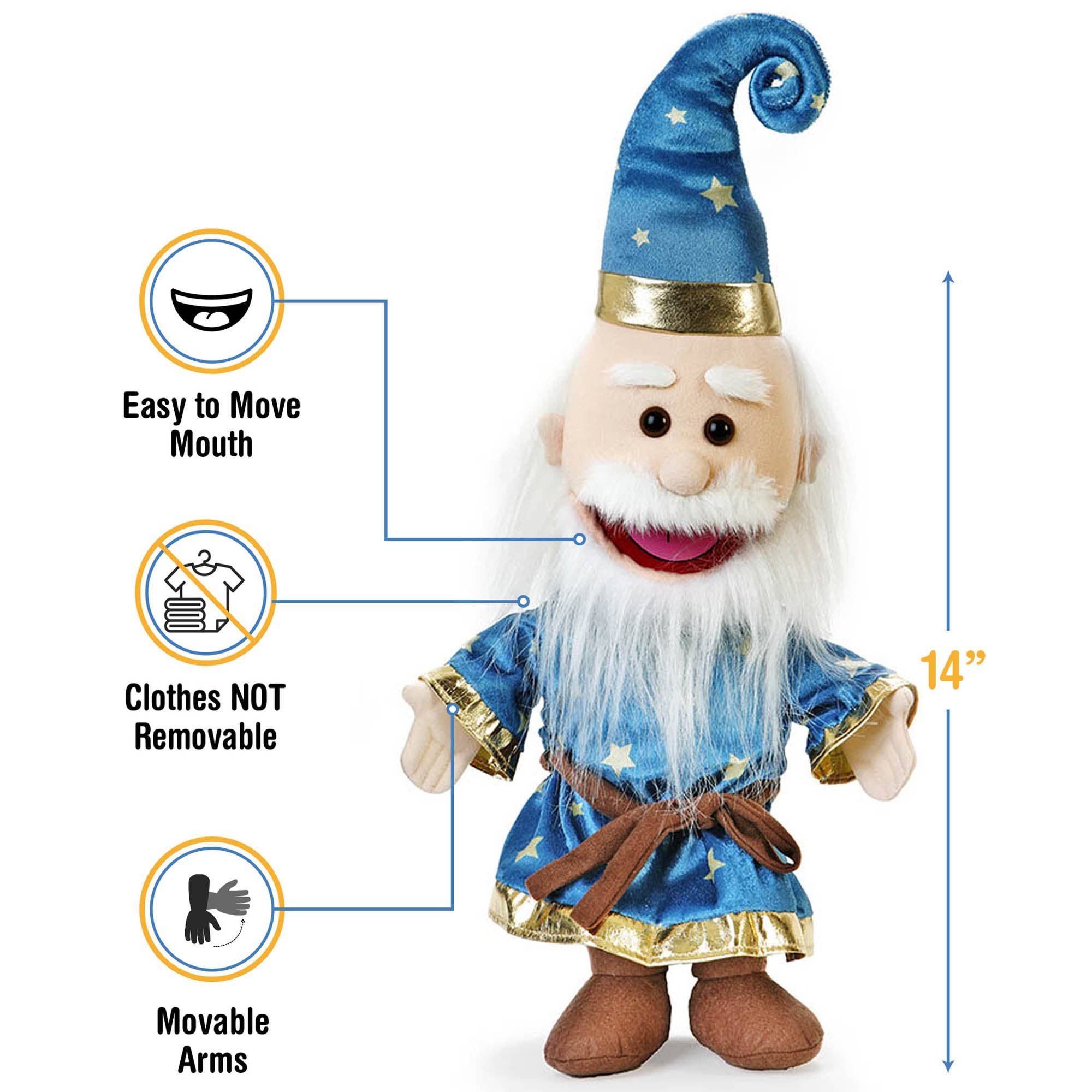 Silly Puppets - Wholesale Puppet - Kids & Baby - Silly Puppets Wizard Puppet (14")2