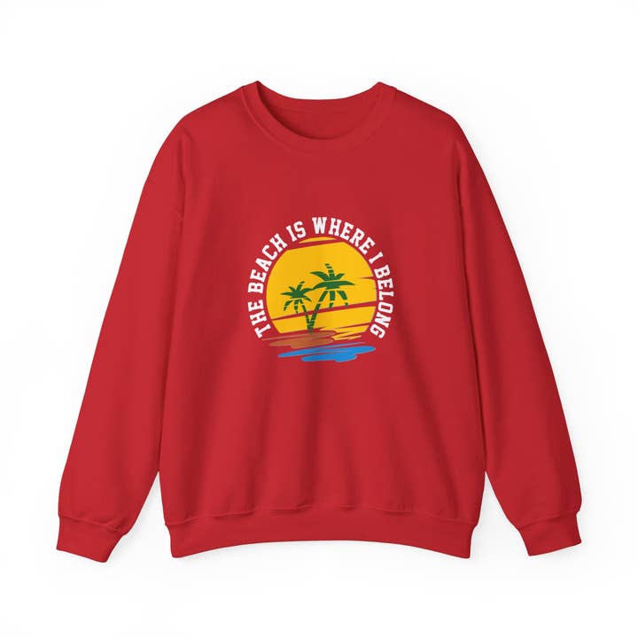 RC'nSONS - Vendita all'ingrosso Felpa stampata - Unisex - Felpa Unisex "La Spiaggia è il Mio Posto"