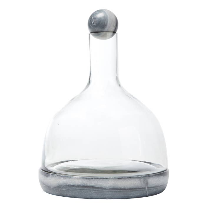 Santa Barbara Design Studio by Creative Brands - Wholesale Carafe - Grey Marble and Glass Wine Carafe