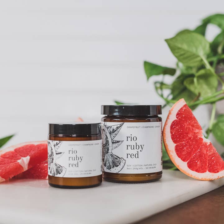 Broken Top Brands - Wholesale Jar/Filled Candle - Rio Ruby Red - 9 oz Soy Candle