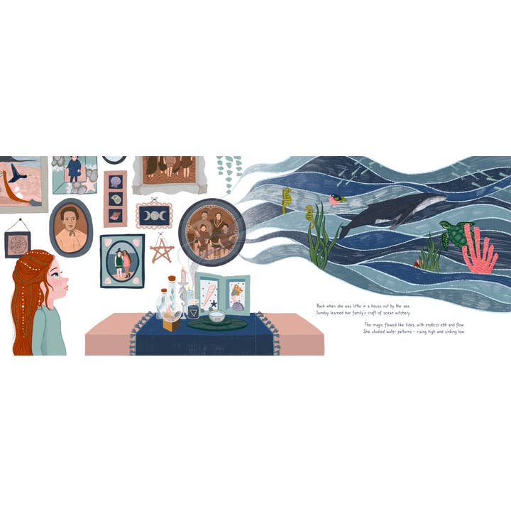 Red Wheel/Weiser LLC - Wholesale Preschool Book (3-5) - Sunday The Sea Witch - Hardcover Childrens Book6