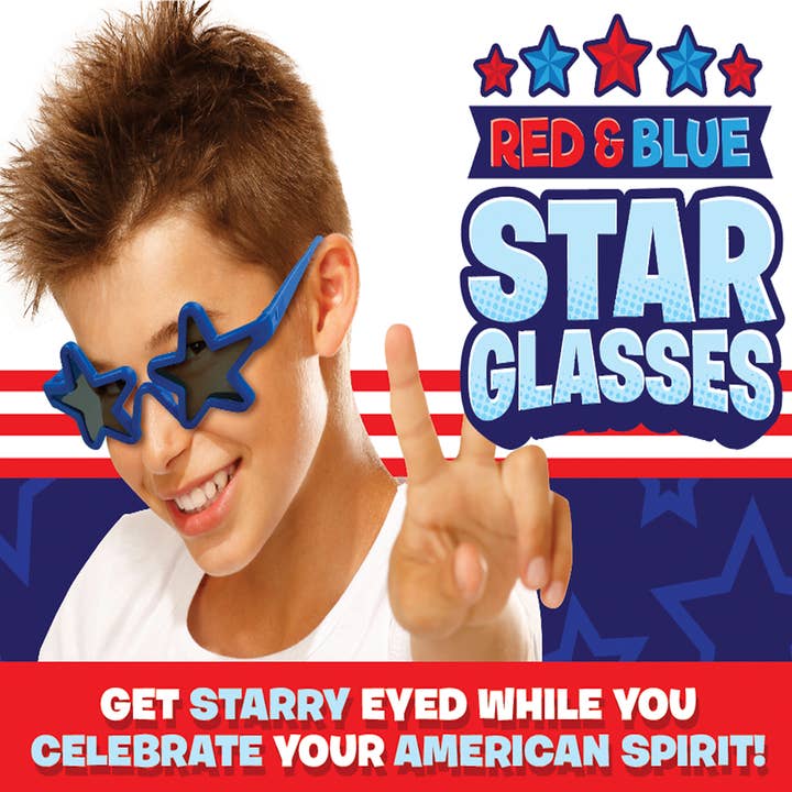 Red & Blue Kid Sunglasses- 10/Pack for wholesale by Novelty Closeout