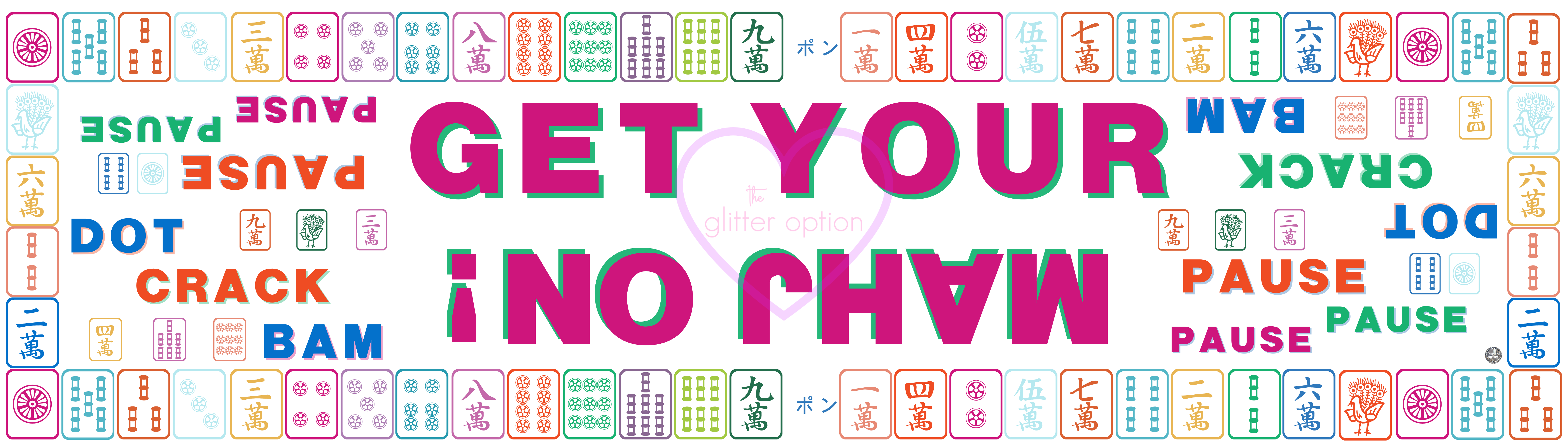 the glitter option - Wholesale Table Runner - mahjong table runner4