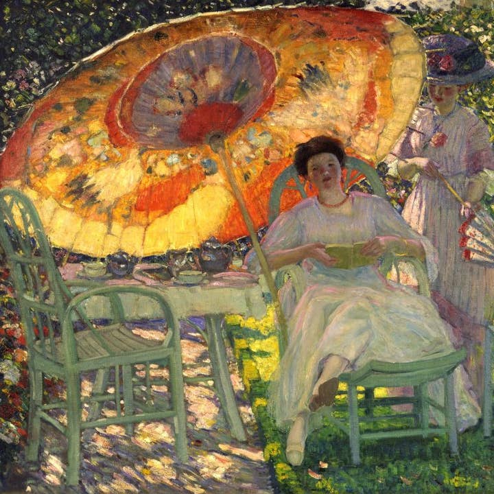 Il parasole da giardino, ca. 1910 per la vendita all'ingrosso da parte di The Retrospect Group Collection