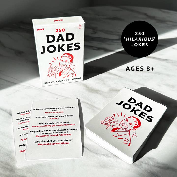 Pikkii USA - Wholesale Card Game - Dad Jokes Playing Cards | Funny Dad Gift Deck2