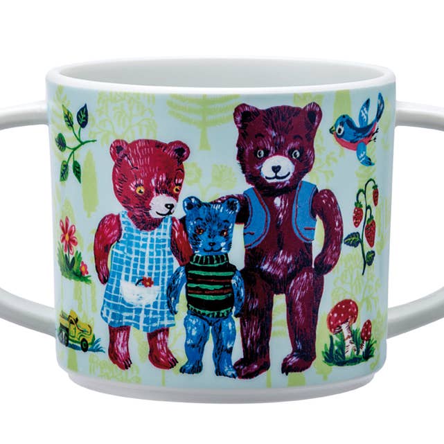 NL904G Double-handled cup with anti-slip base Nathalie Lété for wholesale by Petit Jour Paris