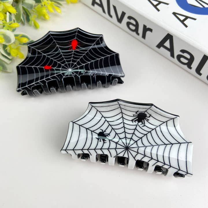 Halloween Funny Spider Web Hair Clip for wholesale by TheDivaSoap