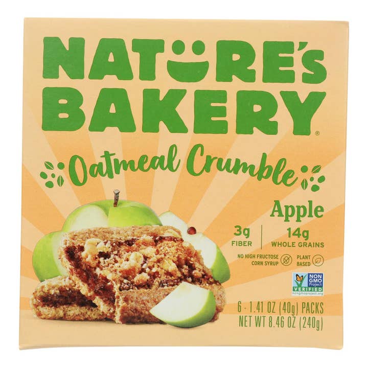 Everyday Supply Co - Wholesale Snack Bar - Nature's Bakery Apple Oatmeal Crumble Bars - 6 Pack