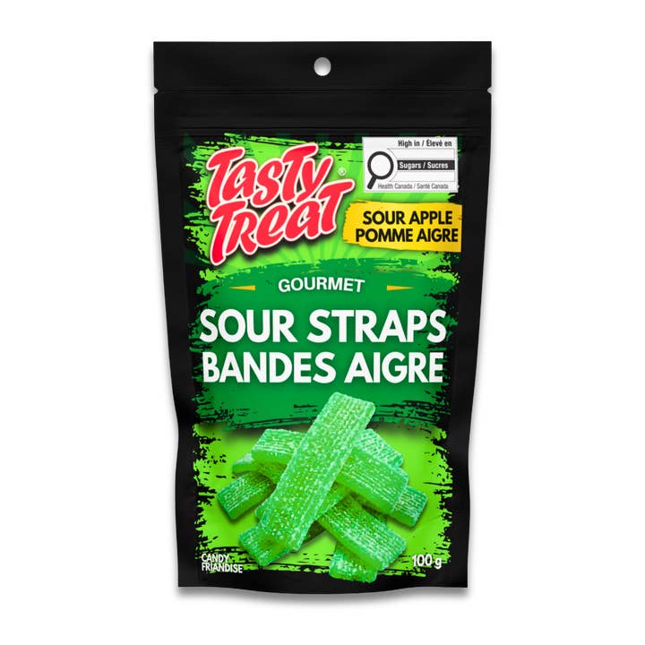 Sour Straps Mini Sour Apple 100g for wholesale by Tasty Treat