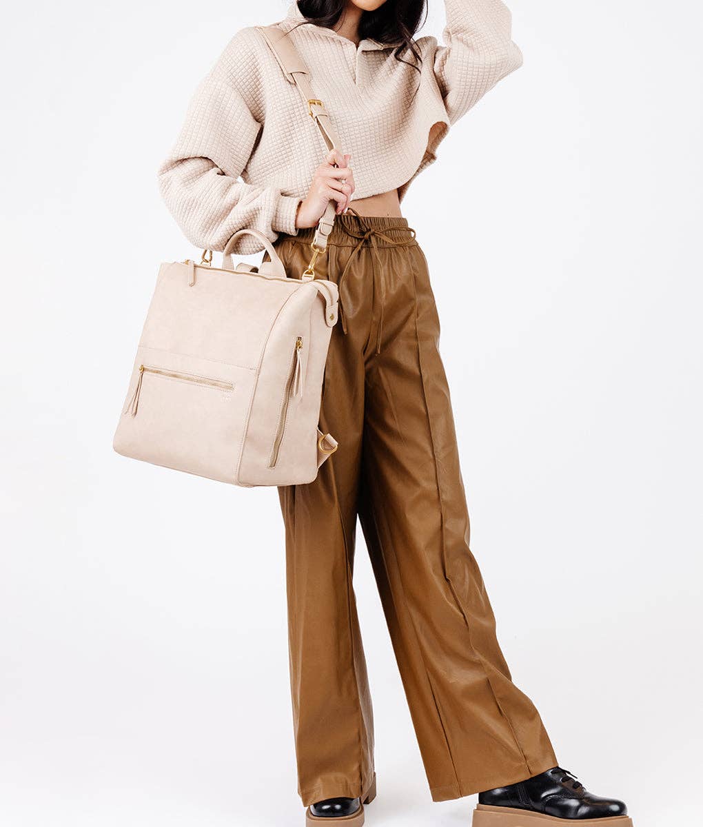 Fawn Design - Wholesale Diaper Bag - Baby - The Square Diaper Bag - Premium Matte Faux Leather Backpack6