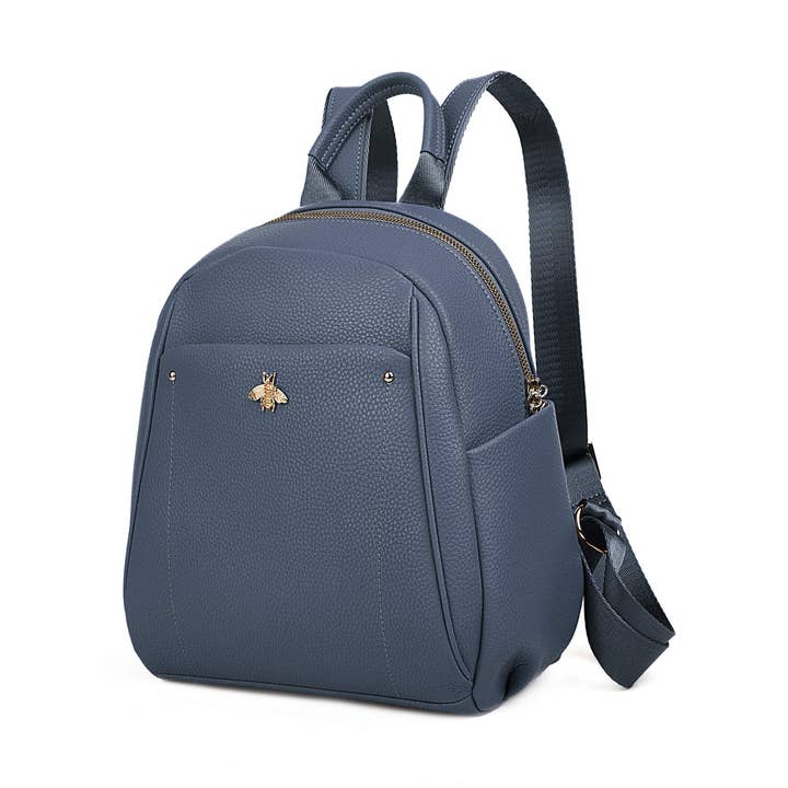 Leather Backpack C'iel Greenly Blue Bayoux for wholesale by C'iel