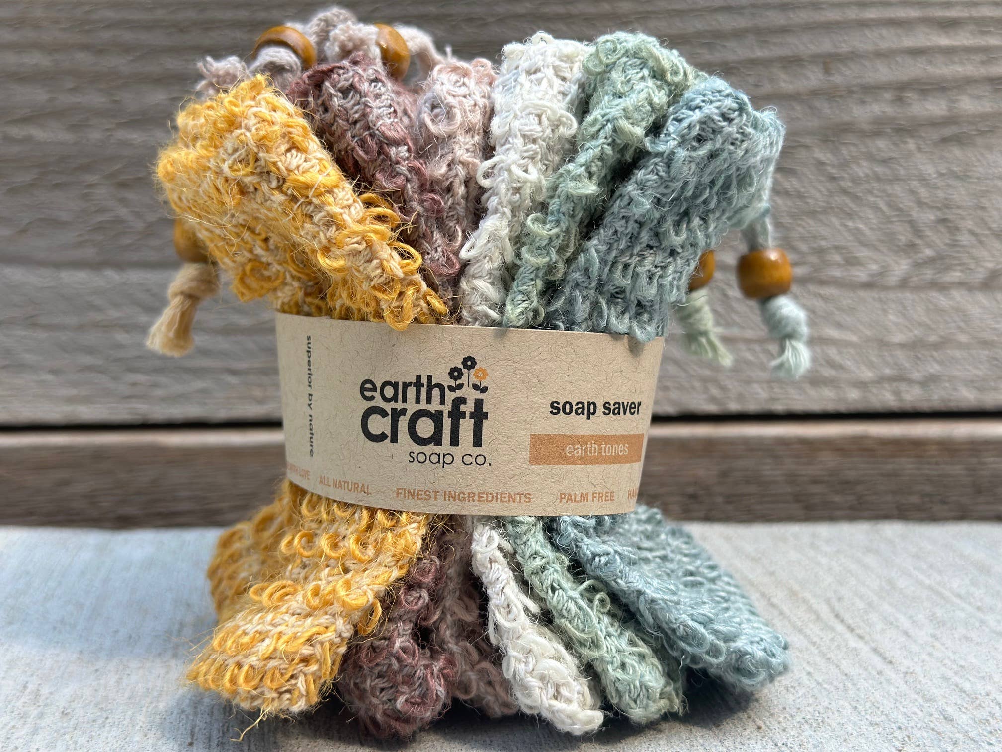 Earthcraft Soap Co - Wholesale Soap Pouch/Sack/Bag - Soap Saver Bags - Earthtone Set of 61