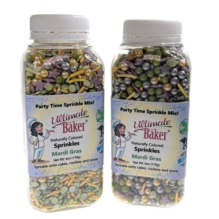 Ultimate Baker Sprinkles Mardi Gras (détail de 6 oz) pour la vente par Ultimate Baker