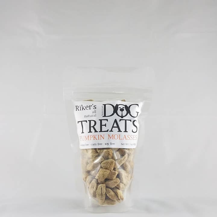 Riker's Dog Treats - Venta al por mayor Chuches - Perros - 3 oz Calabaza Melaza Training Treats