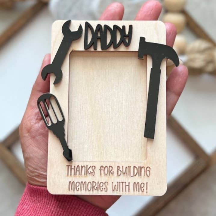 Fathers Day Fridge Magnet Photo Frame for wholesale by Chelsea Brandt Creations