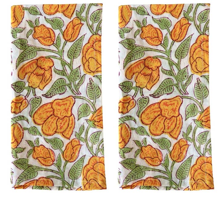 Studio Noticed - Wholesale Dinner & Cloth Napkin - Cotton napkin set flower design0