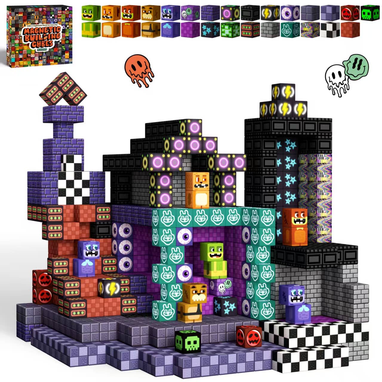 GobiDex - Wholesale Building Set - Kids - 2cm-200PCS  Midnight Madness Magnetic Building Blocks2