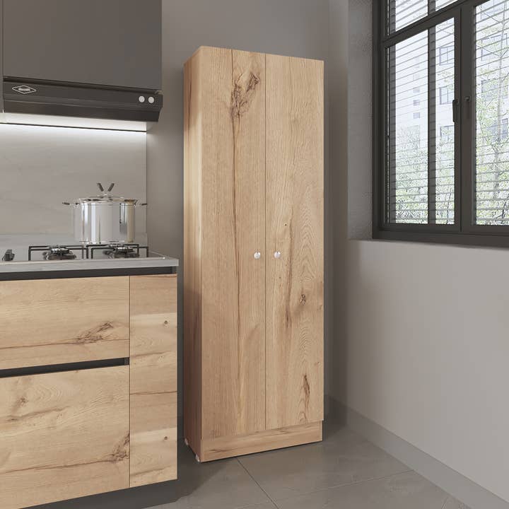 Z 60 Melamin multifunktionelt skab, med to døre for engroshandel hos TuHome Concept