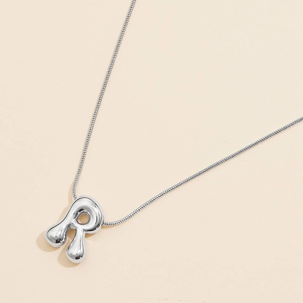 Sensibling Corp. - Vente Colliers à pendentif - Colliers Monogrammes Bulles Lettres Variées Trempés Or 18K7