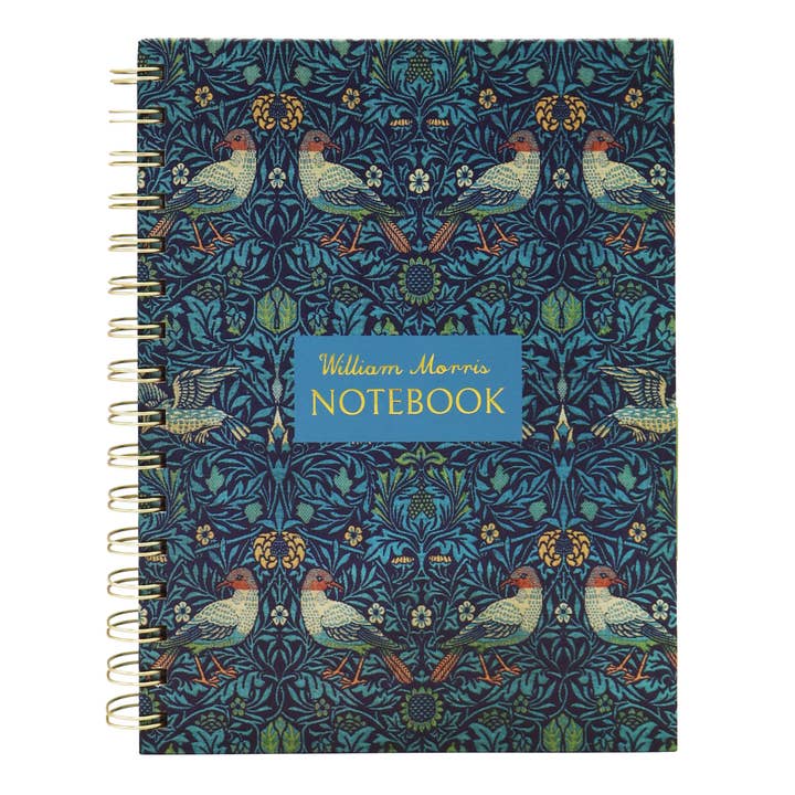 Caderno A5 com Divisórias William Morris Birds por atacado de Robert Frederick Ltd