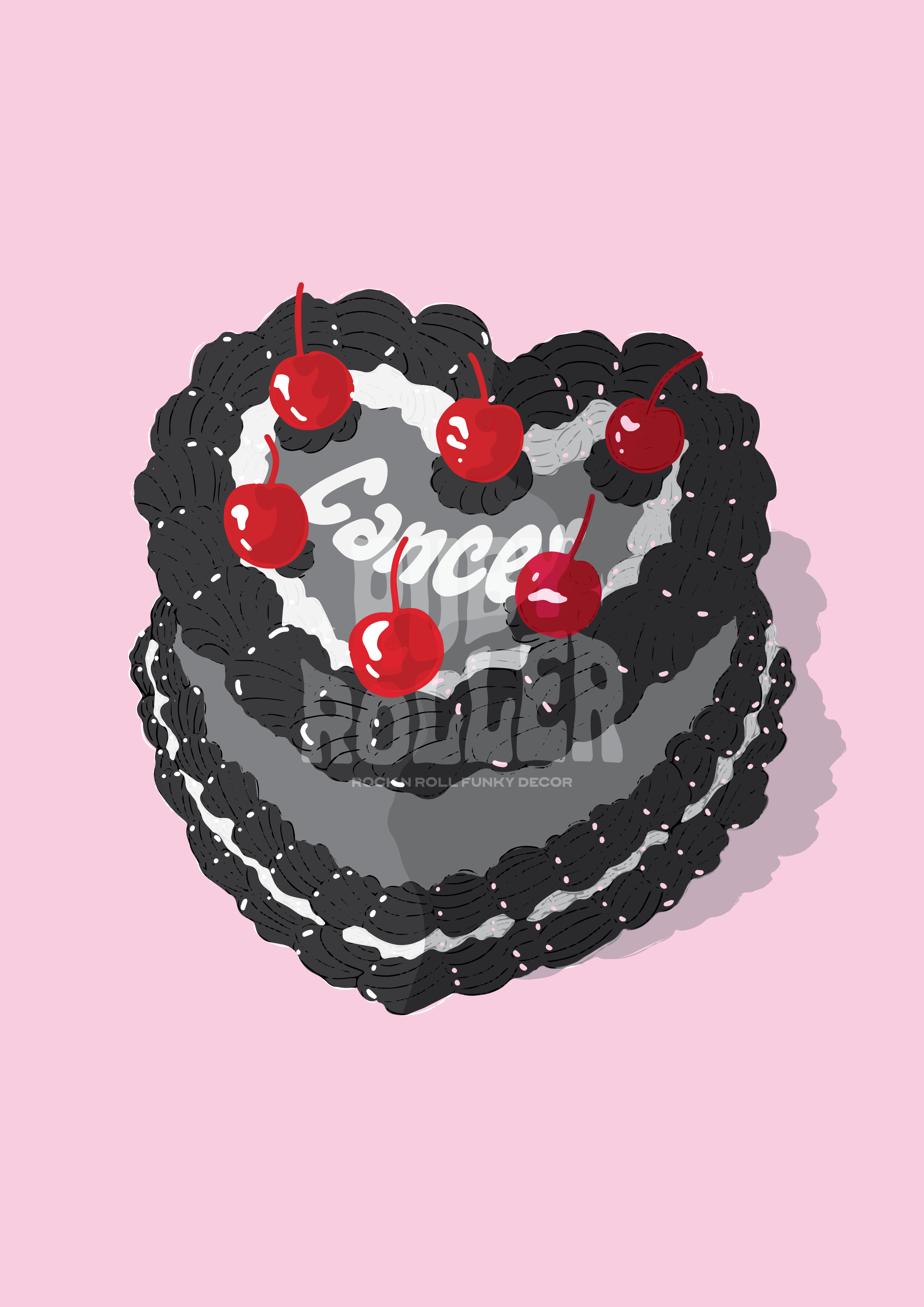 Ruby Roller Art - Wholesale Kunstprint - Esthetische harttaart met kersen sterrenbeeld kunstprint17