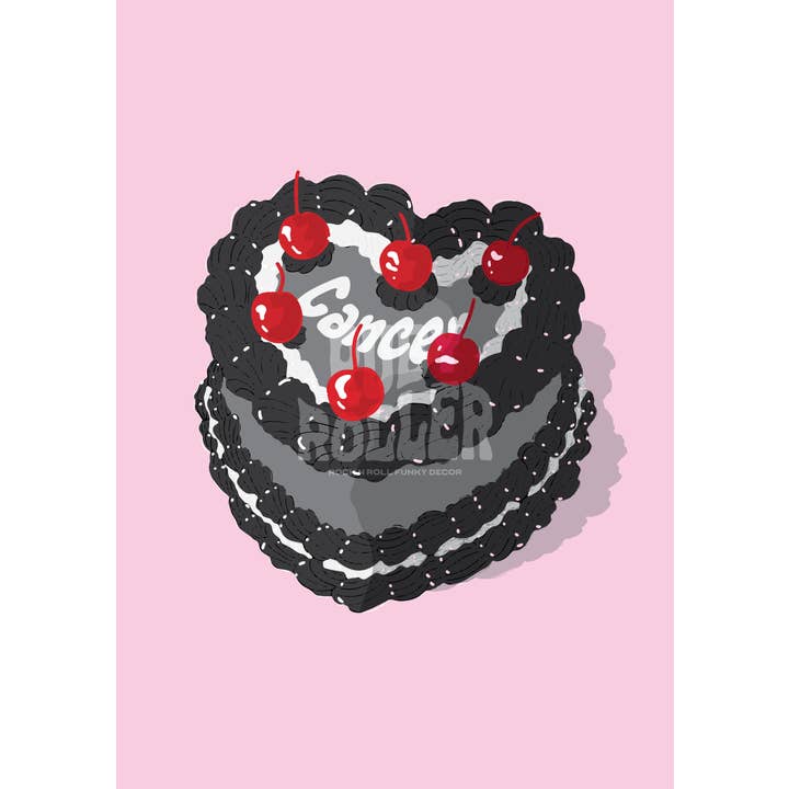 Ruby Roller Art - Wholesale Kunstprint - Esthetische harttaart met kersen sterrenbeeld kunstprint17