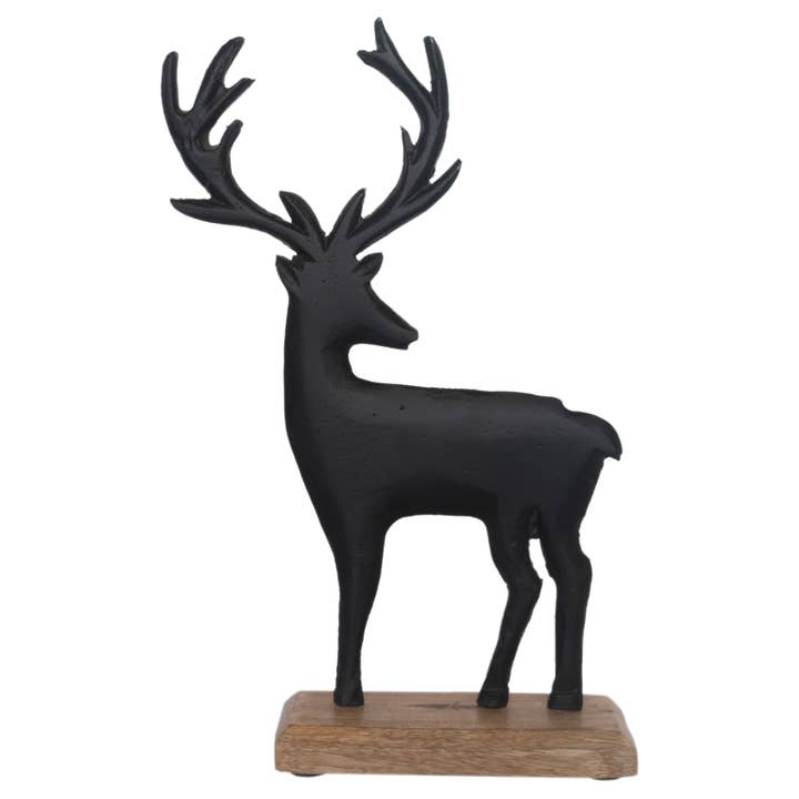 5.5" Long Black Metal Reindeer Christmas for wholesale by Boston International
