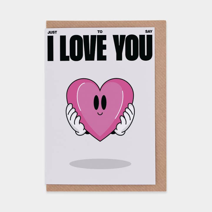 I Love You Greetings Card for wholesale by Evermade