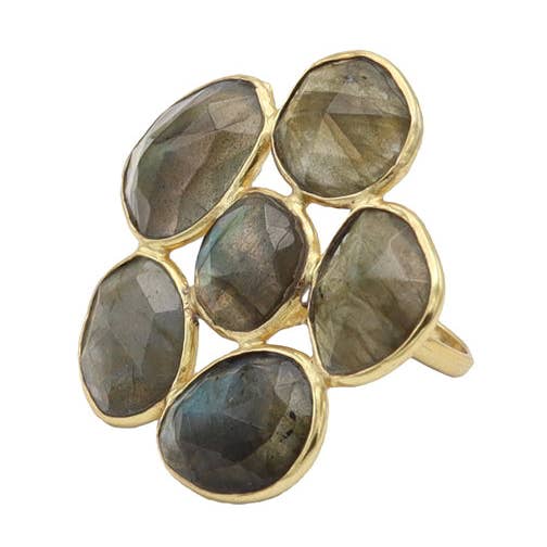 Blume Labradoriet Ring voor wholesale door ACUS