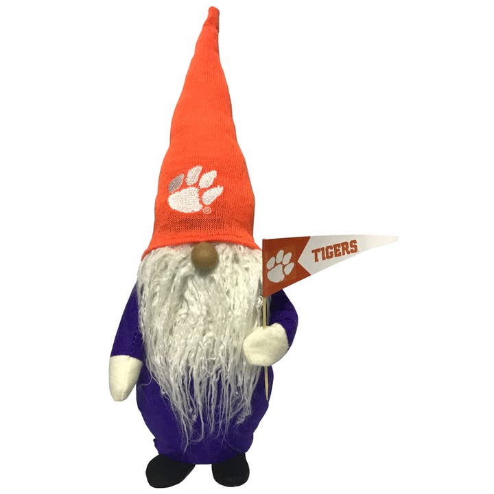12" Clemson Gnome for wholesale by Santa’s Workshop Inc.