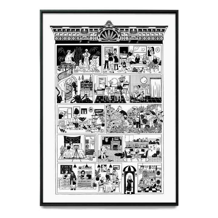 Behind Closed Doors Art Print for wholesale by Myii Creative