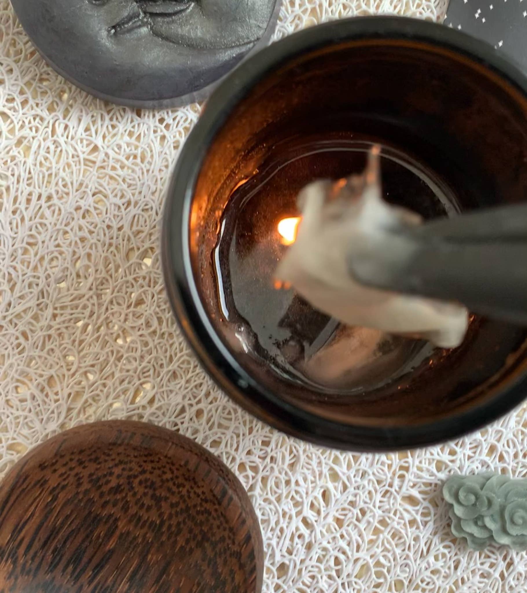 Lusee Bougies - Wholesale Jar/Filled Candle - Pierre Candle "Mystery" -Hawthorn Vanilla Patchouli6